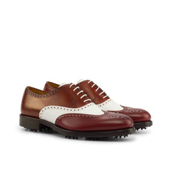 GoLong Full Brogue golf shoes - Premium Men Golf Shoes from Que Shebley - Shop now at Que Shebley