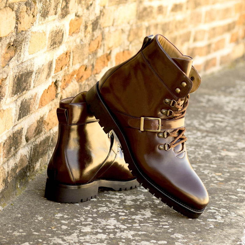 Georgi Cordovan Hiking Boots - Premium Men Dress Boots from Que Shebley - Shop now at Que Shebley