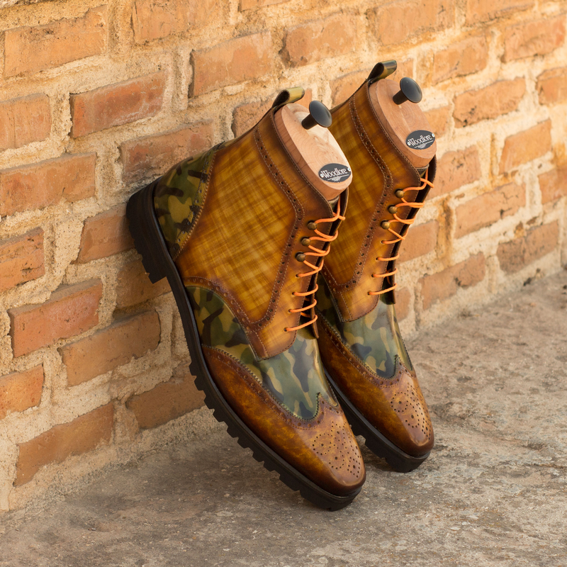 Goodlife Military Brogue Boots II - Premium wholesale from Que Shebley - Shop now at Que Shebley