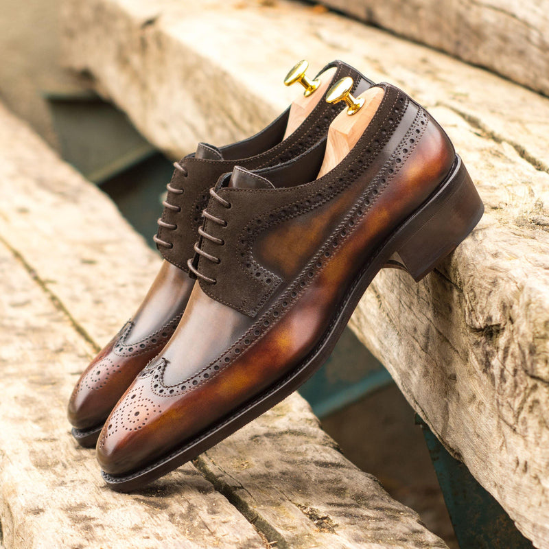 Harvey Patina Longwing Blucher - Premium Men Dress Shoes from Que Shebley - Shop now at Que Shebley
