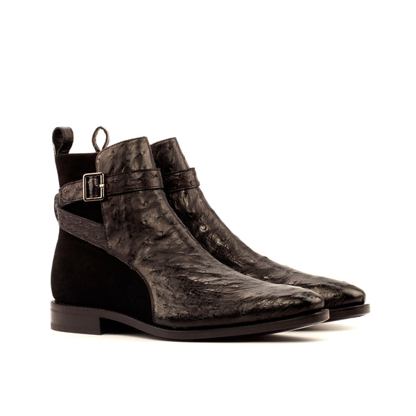 Hastin Jodhpur Ostrich Boots - Premium Men Dress Boots from Que Shebley - Shop now at Que Shebley