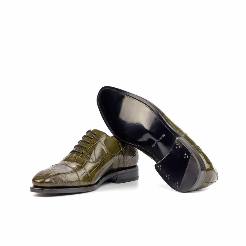 Huan Alligator Oxford Shoes - Premium Men Dress Shoes from Que Shebley - Shop now at Que Shebley