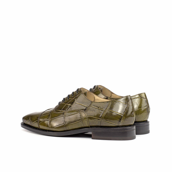 Huan Alligator Oxford Shoes - Premium Men Dress Shoes from Que Shebley - Shop now at Que Shebley