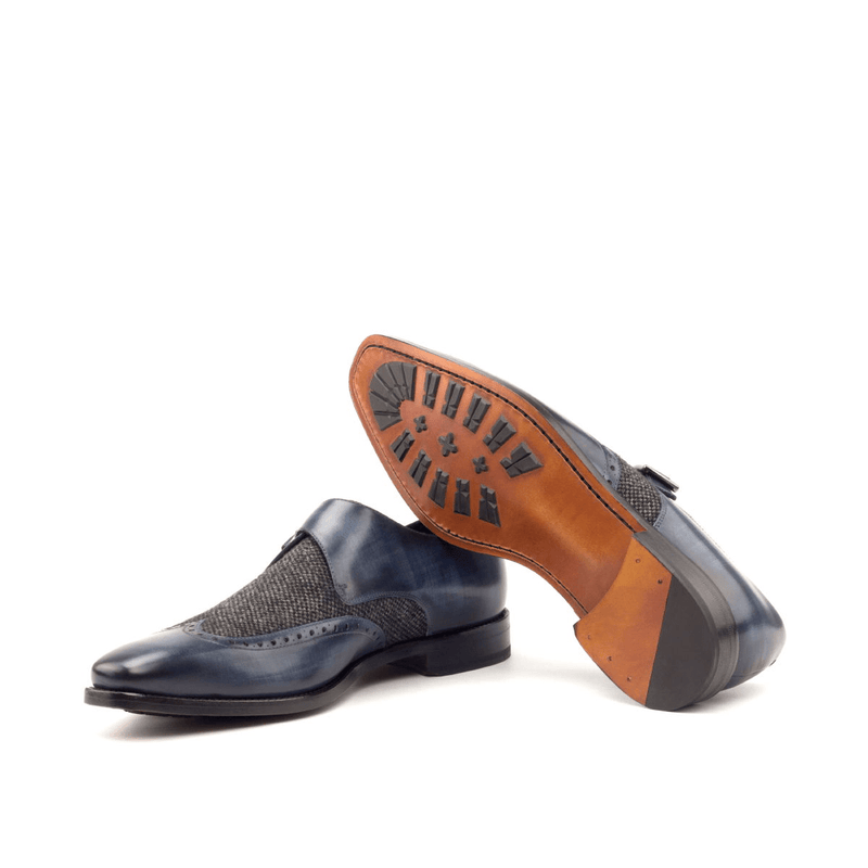 Hudson Single Monk Patina - Premium Men Dress Shoes from Que Shebley - Shop now at Que Shebley