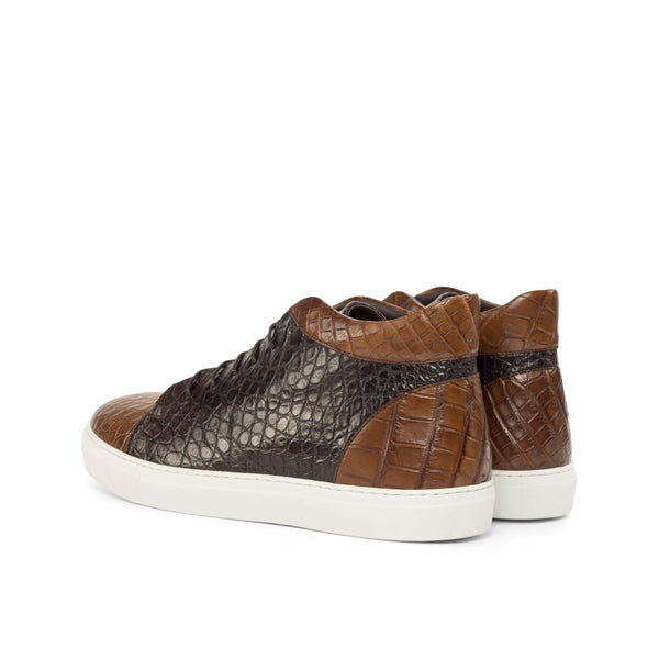 Jaz Alligator high top sneakers - Premium Men Casual Shoes from Que Shebley - Shop now at Que Shebley