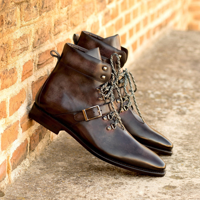 Lhotse Patina Hiking Boots - Premium Men Dress Boots from Que Shebley - Shop now at Que Shebley