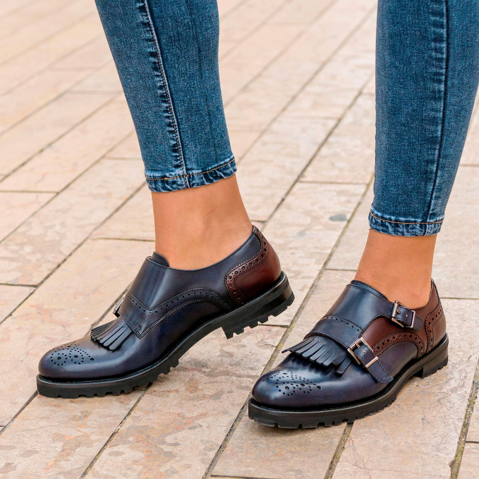 Maryet Kiltie ladies Monk Strap II - Premium wholesale from Que Shebley - Shop now at Que Shebley