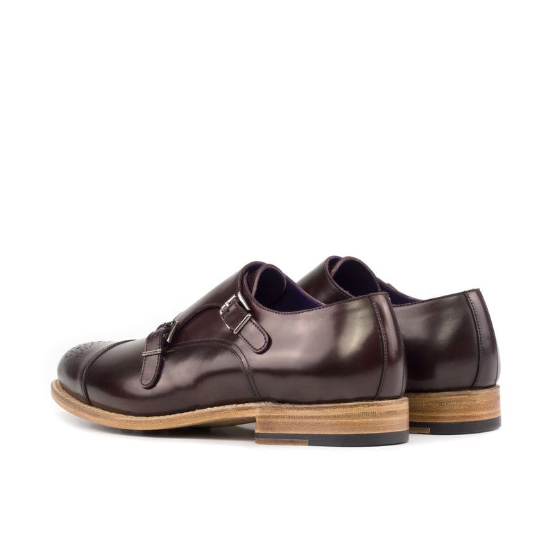 Mintaka Cordovan Double Monk - Premium Men Dress Shoes from Que Shebley - Shop now at Que Shebley