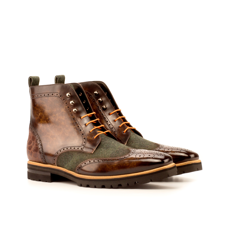 Molim Military Brogue Boots II - Premium wholesale from Que Shebley - Shop now at Que Shebley