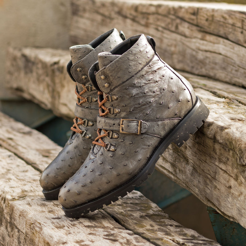 Mont Ostrich Hiking Boots - Premium Men Dress Boots from Que Shebley - Shop now at Que Shebley