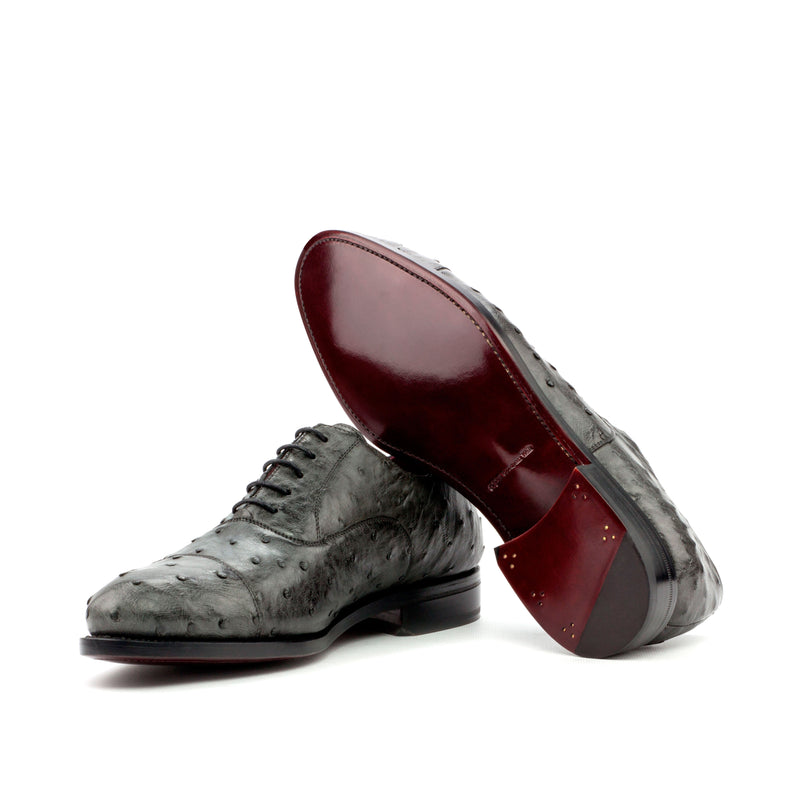 Murtorallo Oxford Ostrich shoes - Premium Men Dress Shoes from Que Shebley - Shop now at Que Shebley