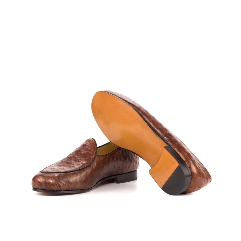 Neilo Ostrich Belgian Slipper - Premium Men Dress Shoes from Que Shebley - Shop now at Que Shebley