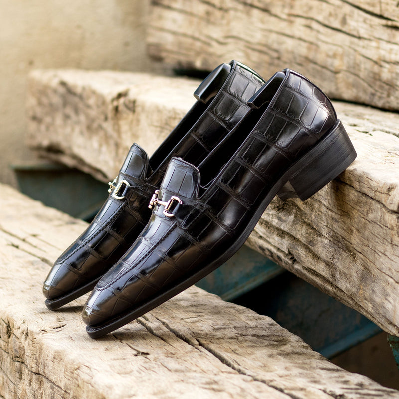 Pavaroti Alligator Loafers - Premium Men Dress Shoes from Que Shebley - Shop now at Que Shebley