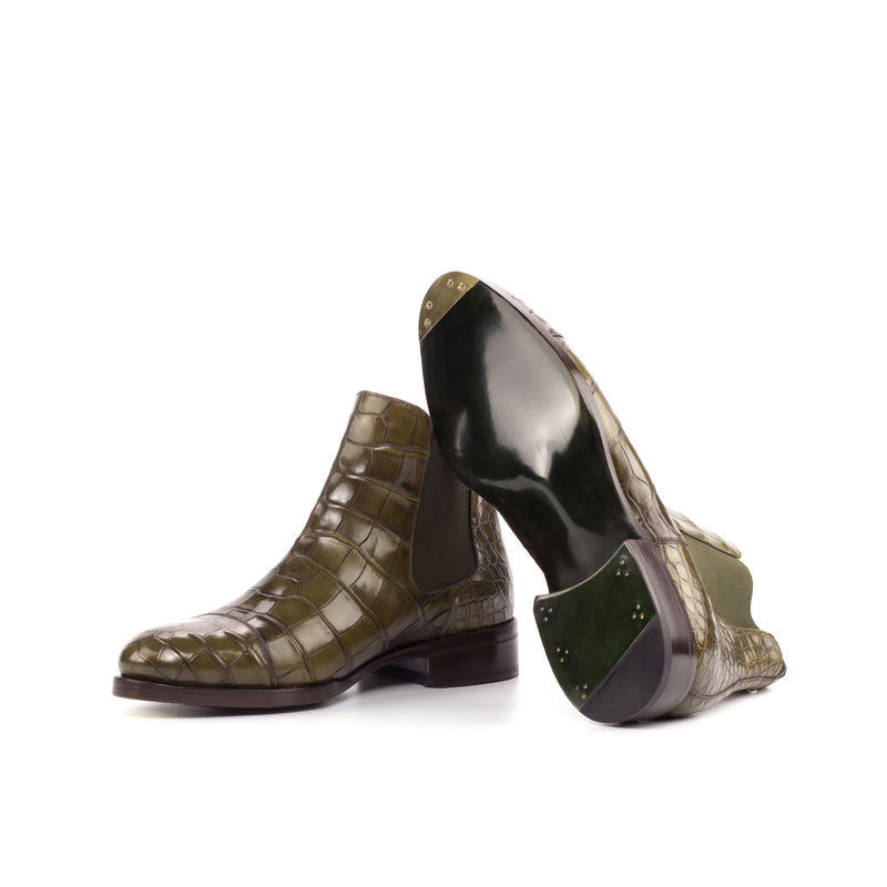 Pepper Alligator Chelsea Boots - Premium Men Dress Boots from Que Shebley - Shop now at Que Shebley