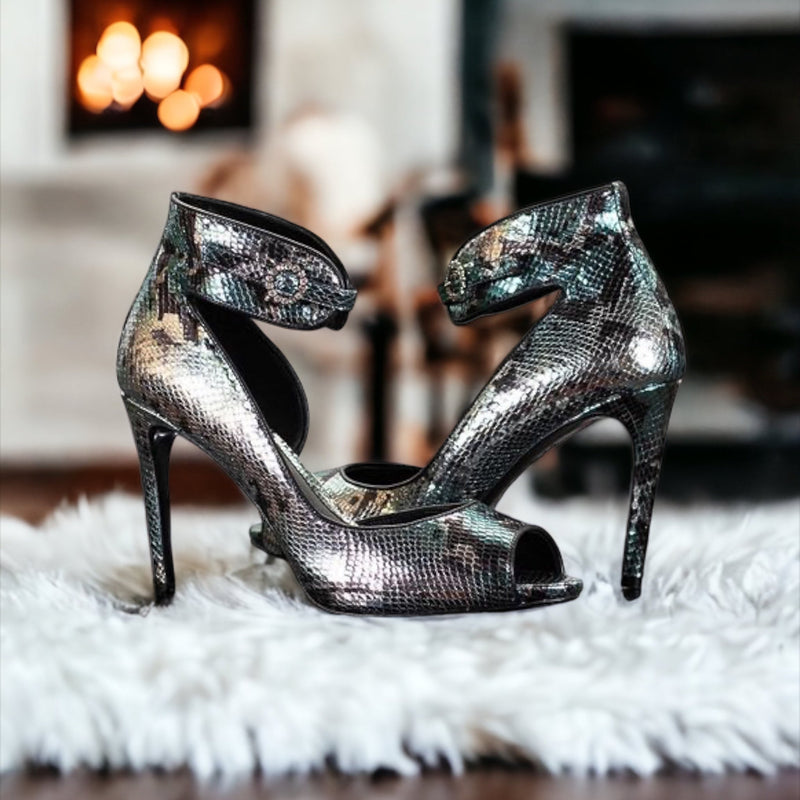 Pura Lopez Snakeskin Heels for Women | Mercari