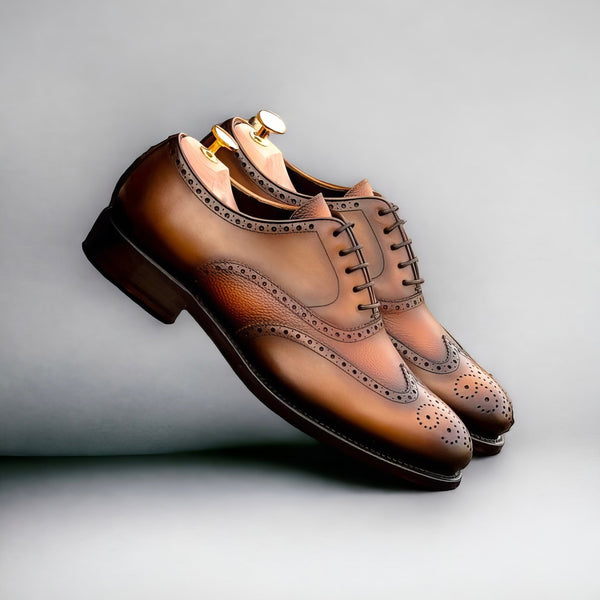 Fardos Full Brogue Shoes - Premium Men Casual Shoes from Que Shebley - Shop now at Que Shebley