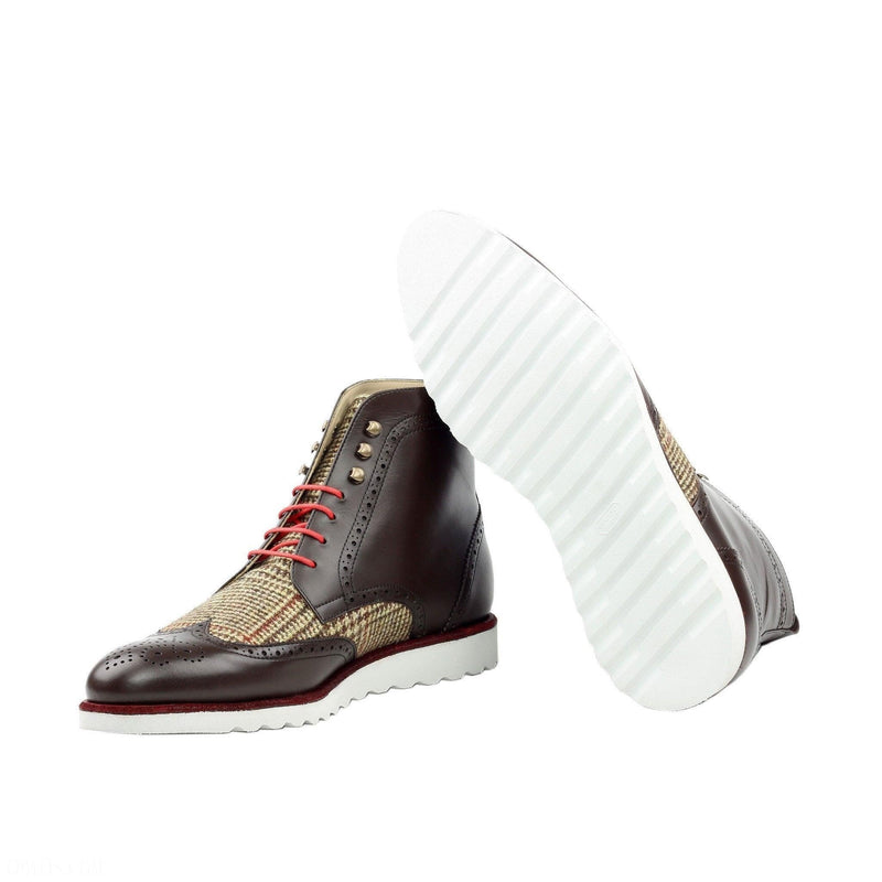 Pierre Military Brogue Boots - Premium Men Dress Boots from Que Shebley - Shop now at Que Shebley
