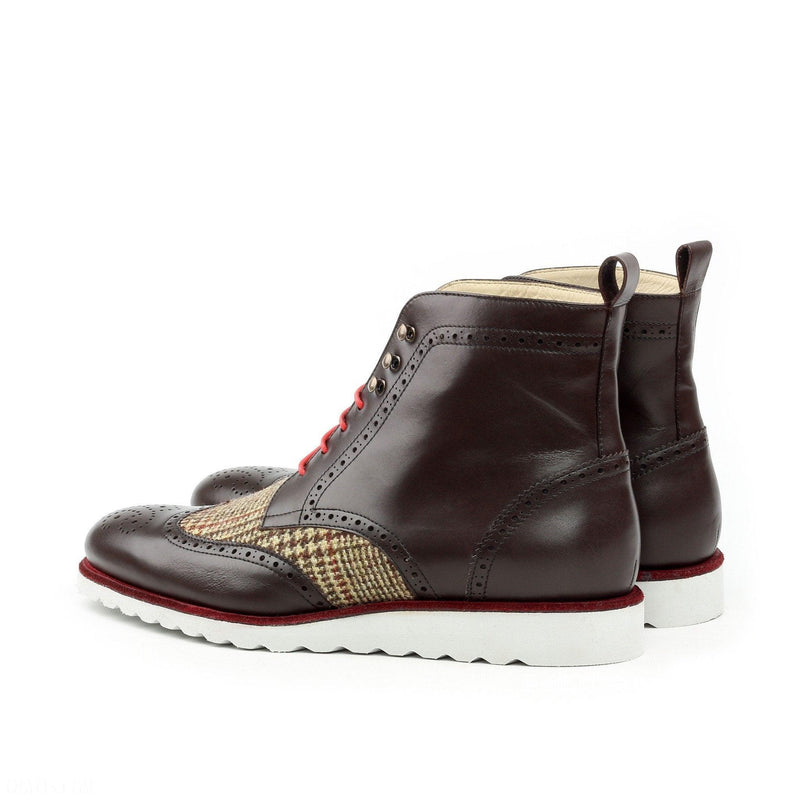 Pierre Military Brogue Boots - Premium Men Dress Boots from Que Shebley - Shop now at Que Shebley