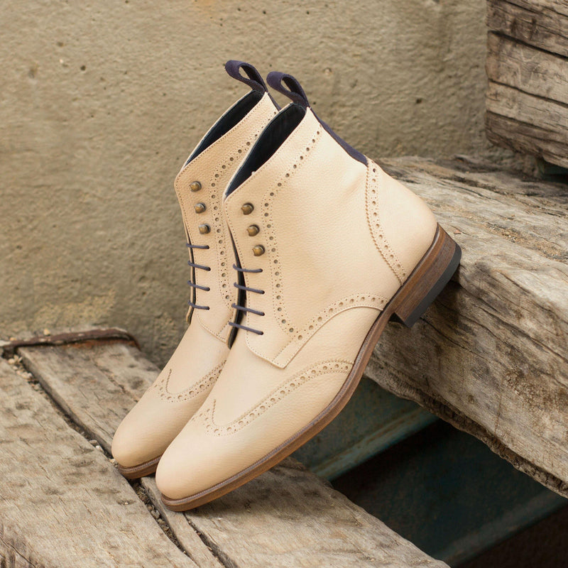 R04 Military Brogue Boots II - Premium wholesale from Que Shebley - Shop now at Que Shebley