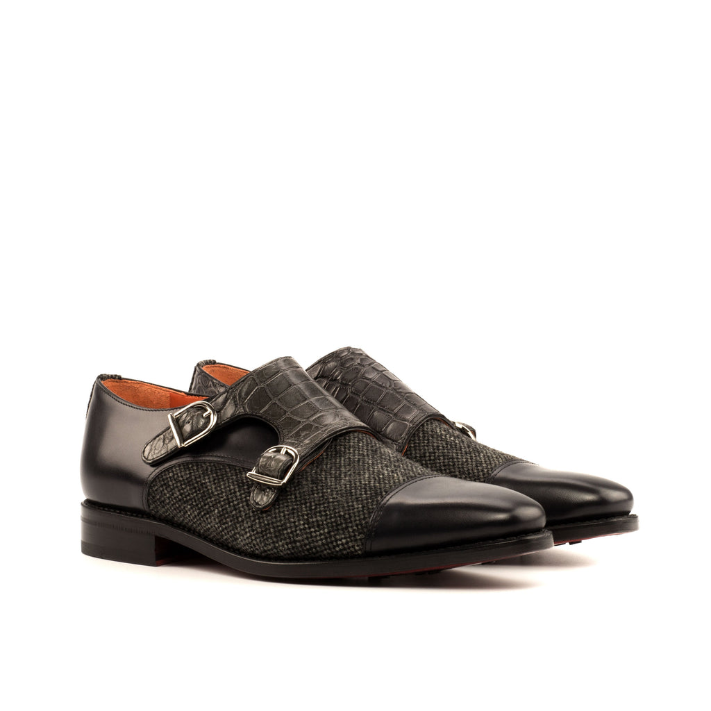 Alligator monk deals strap shoes