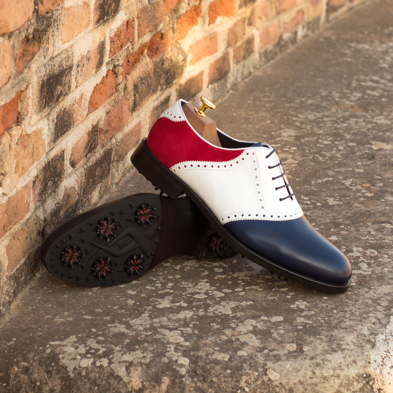 Rotimi saddle golf shoes - Premium Men Golf Shoes from Que Shebley - Shop now at Que Shebley
