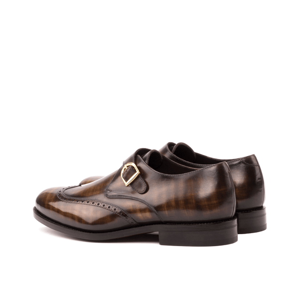 Rufus Patina Single Monk - Premium Men Dress Shoes from Que Shebley - Shop now at Que Shebley