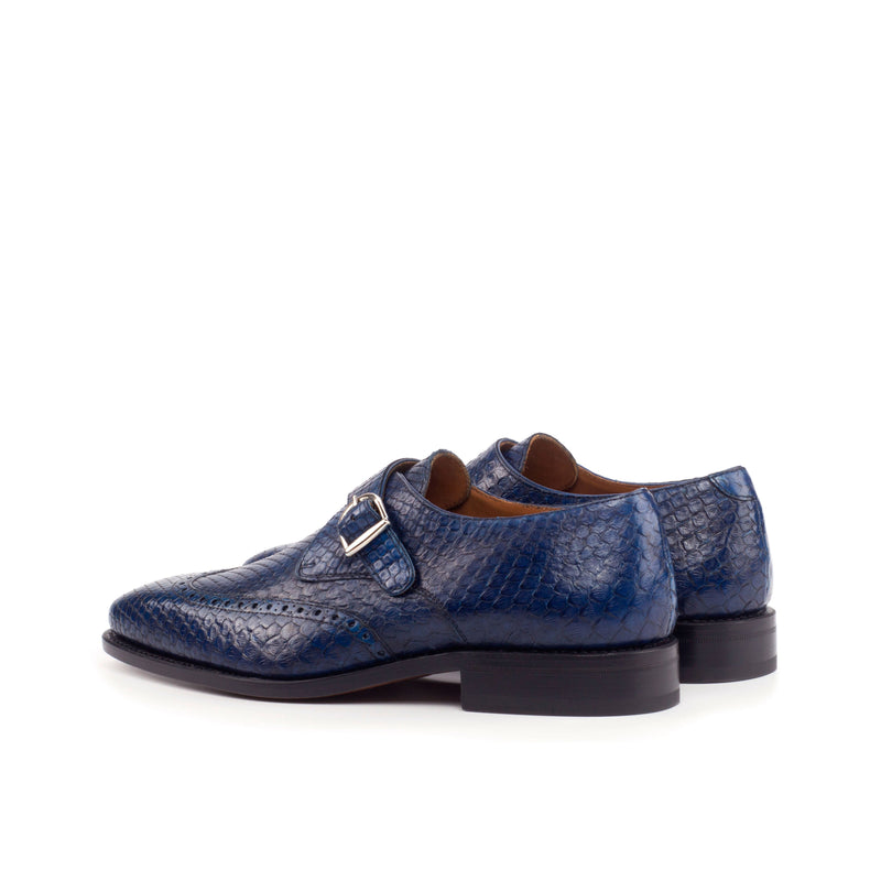 SN96 Python Single Monk - Premium Men Dress Shoes from Que Shebley - Shop now at Que Shebley