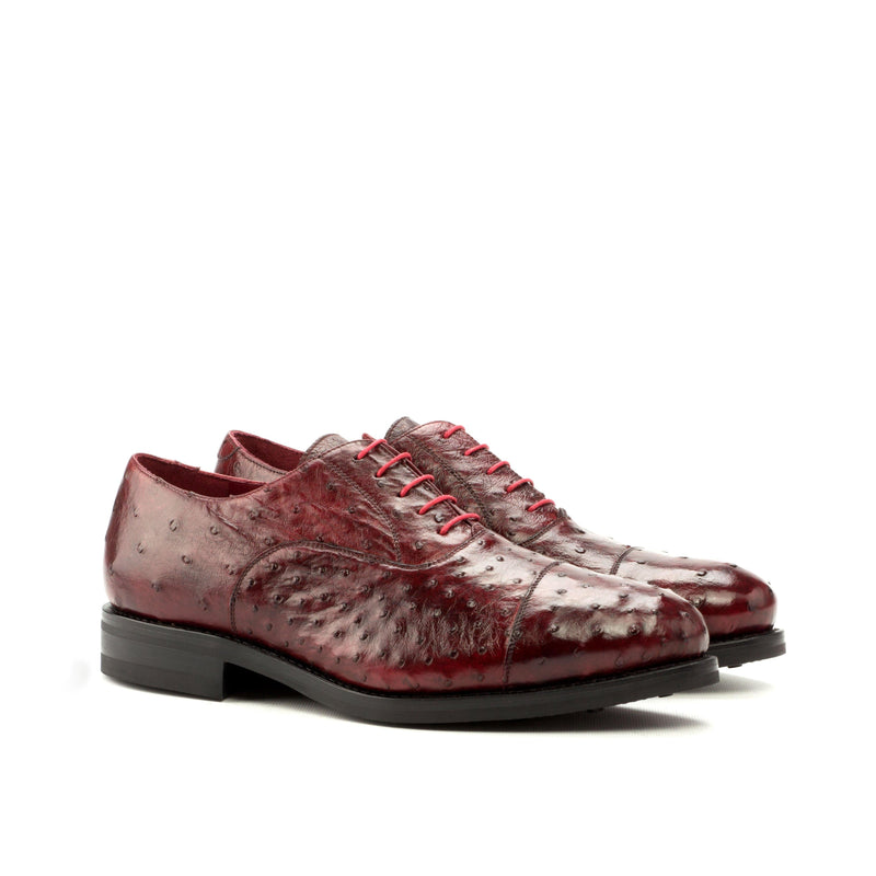 Safire Oxford Ostrich shoes - Premium Men Dress Shoes from Que Shebley - Shop now at Que Shebley