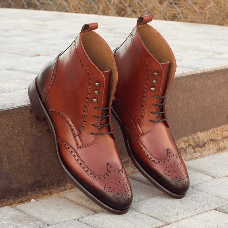 Timon Military Brogue Boots II - Premium wholesale from Que Shebley - Shop now at Que Shebley