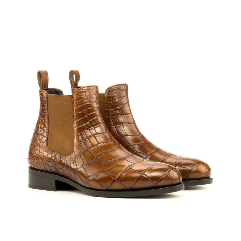 Turk Alligator Chelsea Boots - Premium Men Dress Boots from Que Shebley - Shop now at Que Shebley