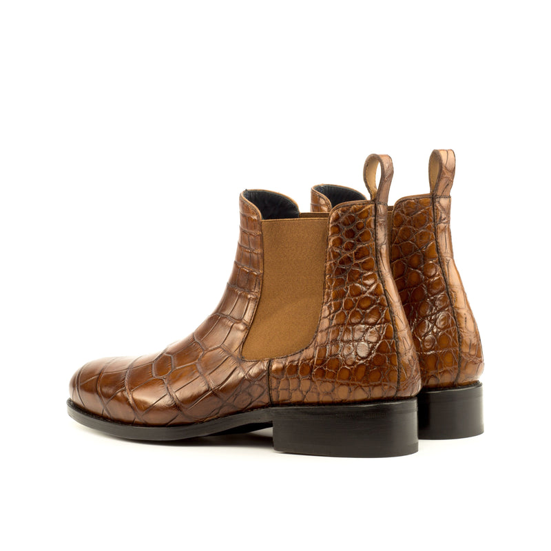 Turk Alligator Chelsea Boots - Premium Men Dress Boots from Que Shebley - Shop now at Que Shebley