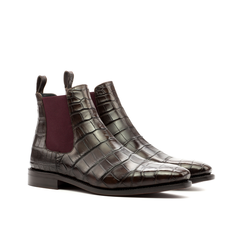 Vardan Alligator Chelsea Boots - Premium Men Dress Boots from Que Shebley - Shop now at Que Shebley