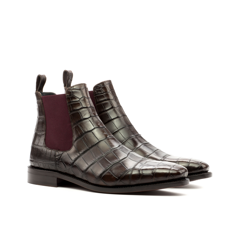Vardan Alligator Chelsea Boots