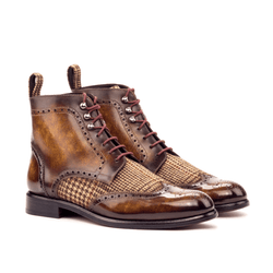 Victoria Ladies Military Brogue II - Premium women dress boots from Que Shebley - Shop now at Que Shebley