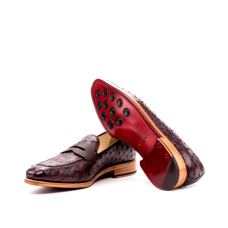 Vlad Ostrich Loafers - Premium Men Dress Shoes from Que Shebley - Shop now at Que Shebley
