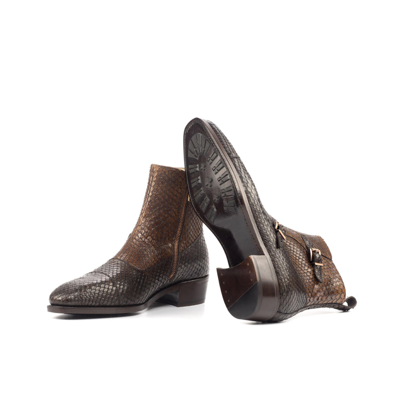 Wafi Python Octavian Boots - Premium Men Dress Boots from Que Shebley - Shop now at Que Shebley