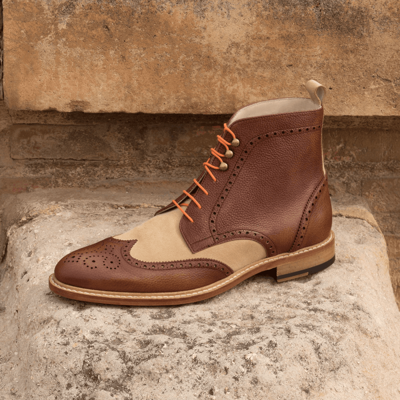 Zoticus Military Brogue Boots II - Premium wholesale from Que Shebley - Shop now at Que Shebley