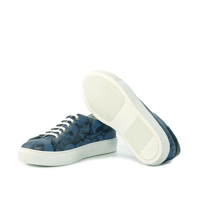 Blue patterned leather sneakers from the Adramalish Trainer Sneaker II collection