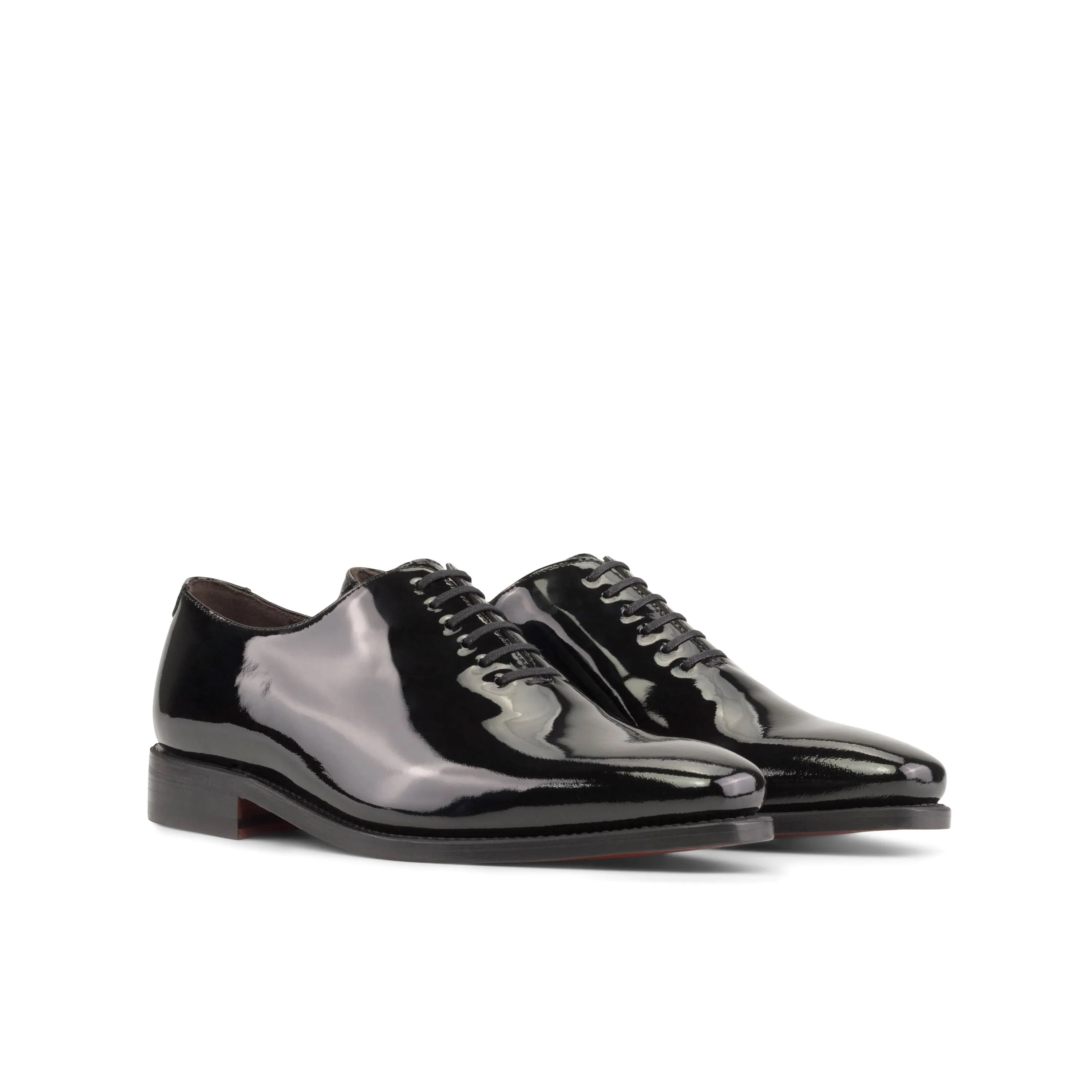 Pair of shiny black dress shoes from Agent2 Wholecut Shoes II collection