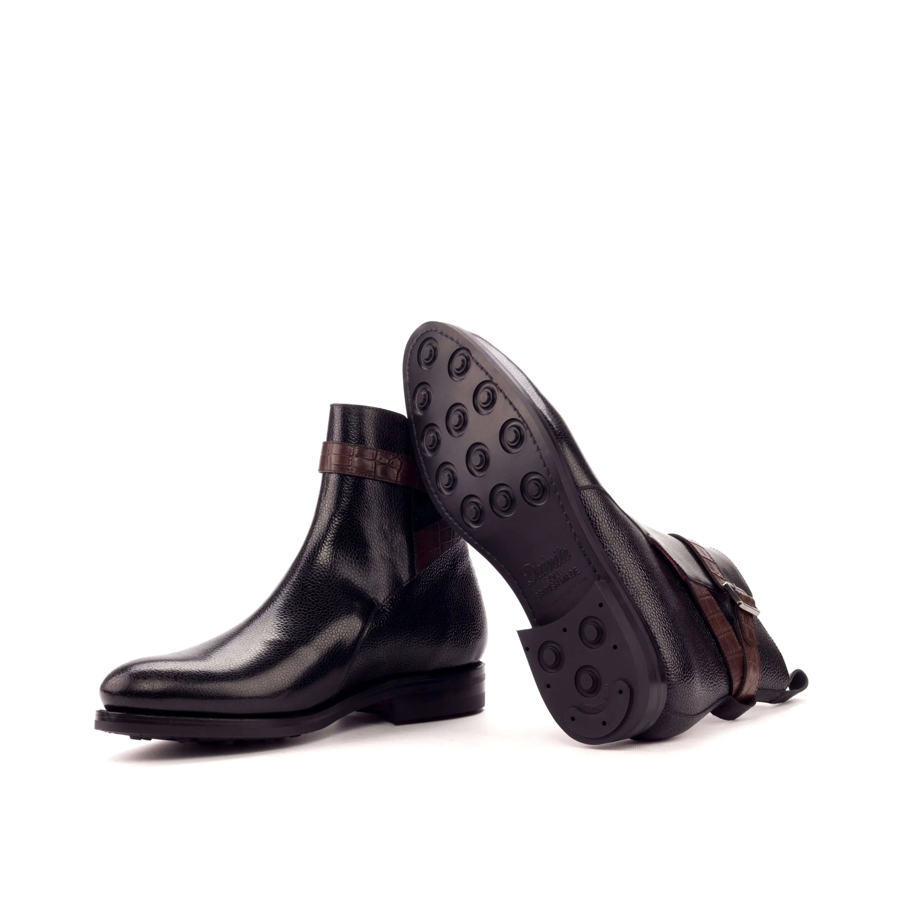 Pair of black leather Anastasio Jodhpur Boots for stylish and versatile footwear