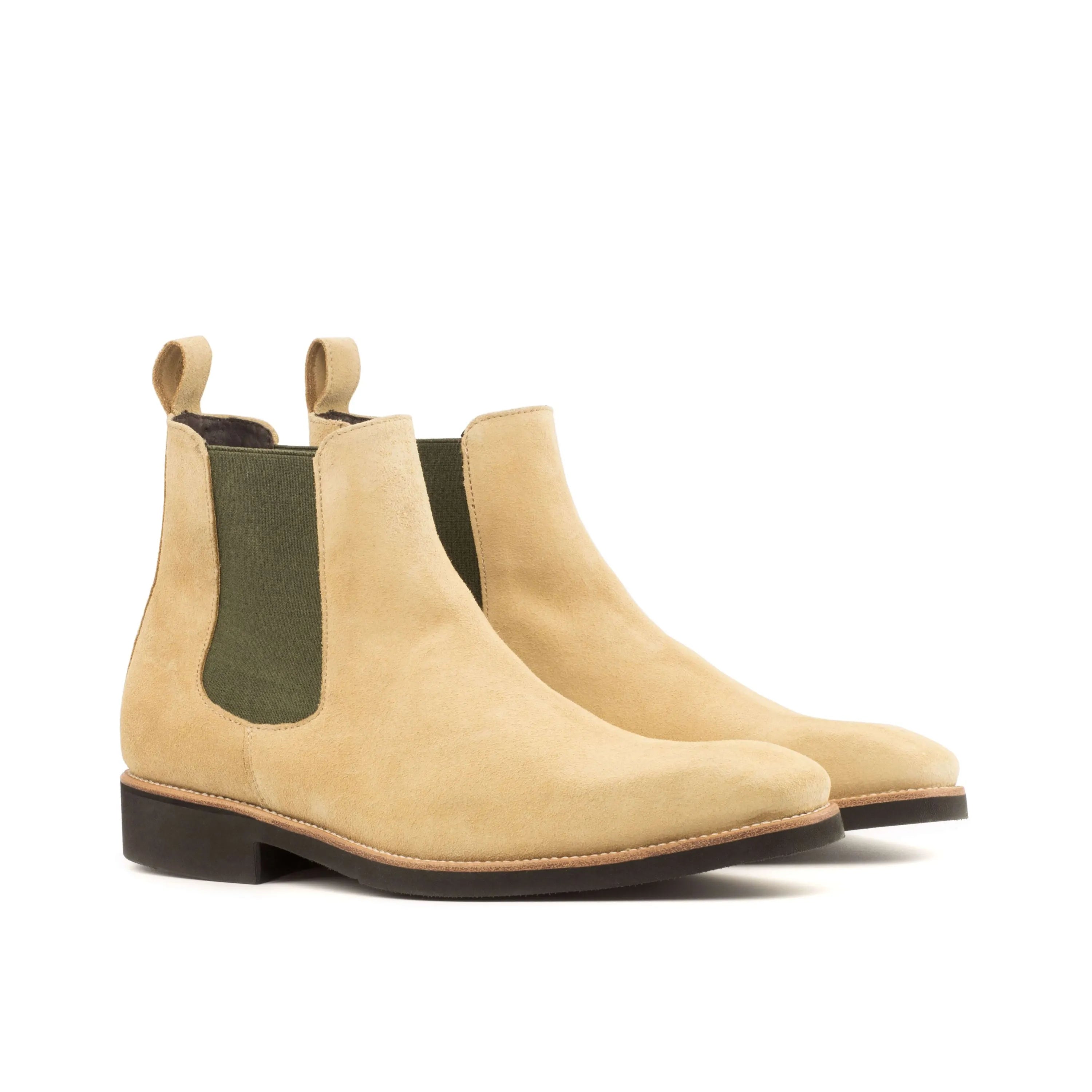 Beige suede Anoki Chelsea Boots showcasing stylish and versatile footwear
