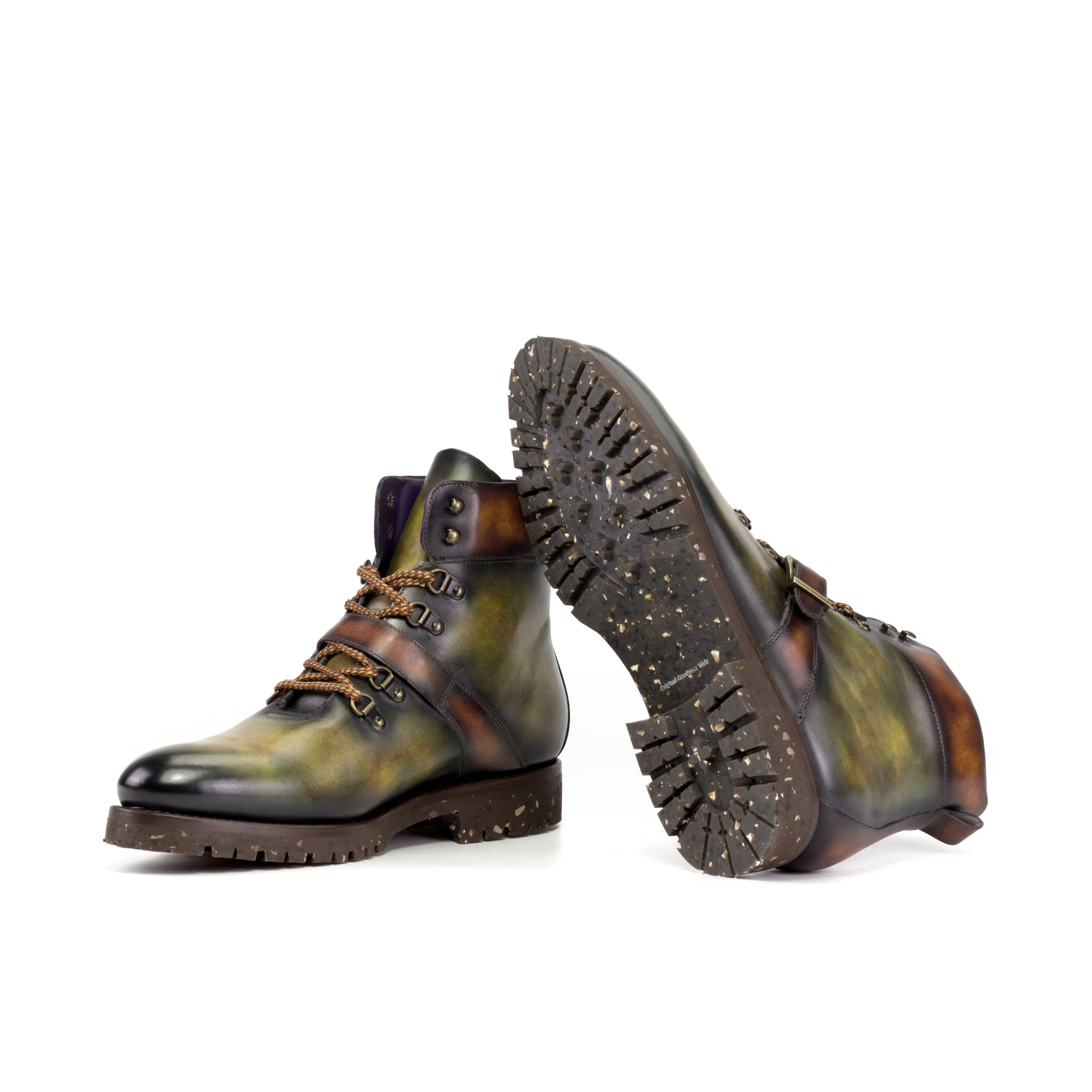Leather Avalanch Patina Hiking Boots designed for durability and comfort on trails