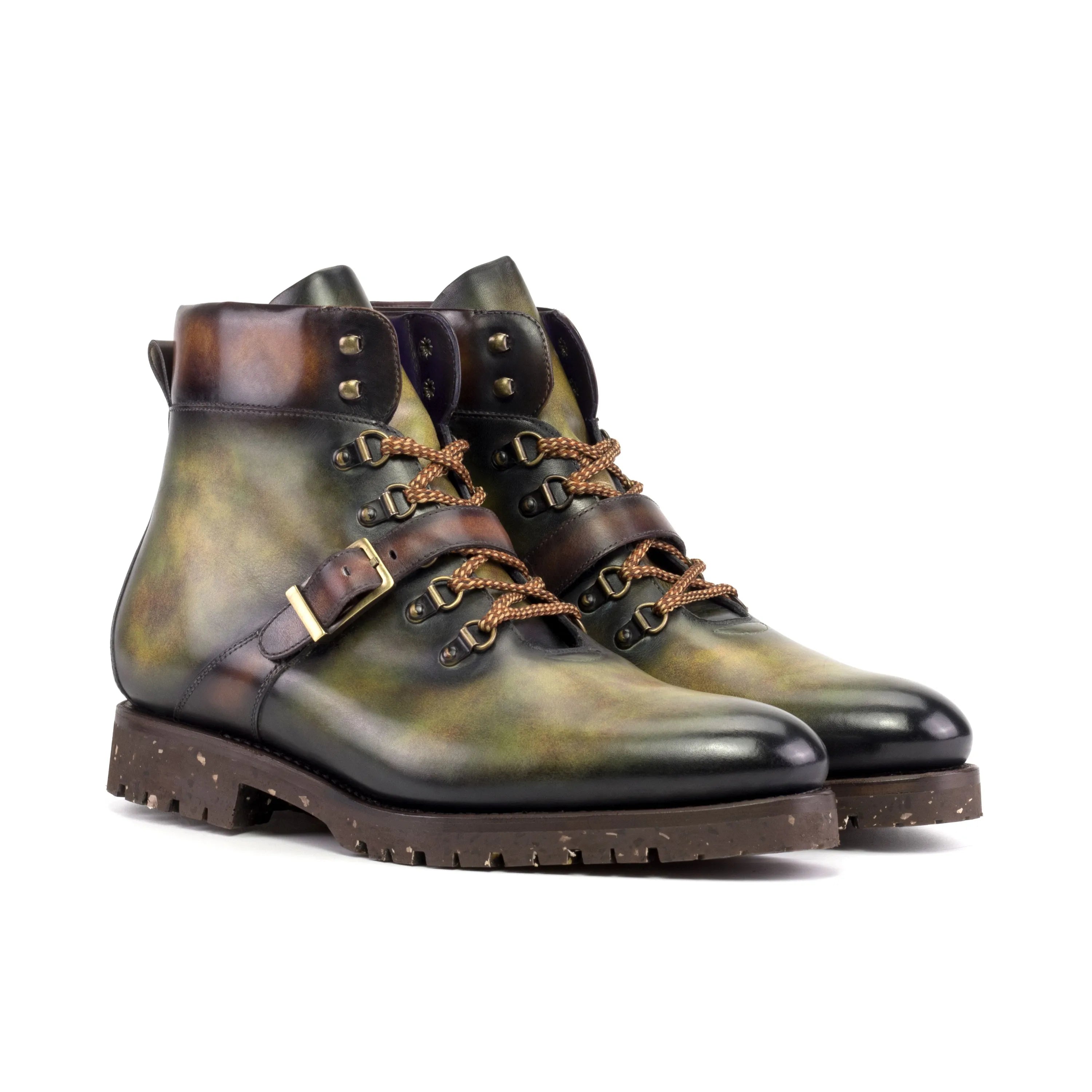 Leather hiking boots with buckle from Avalanch Patina Hiking collection