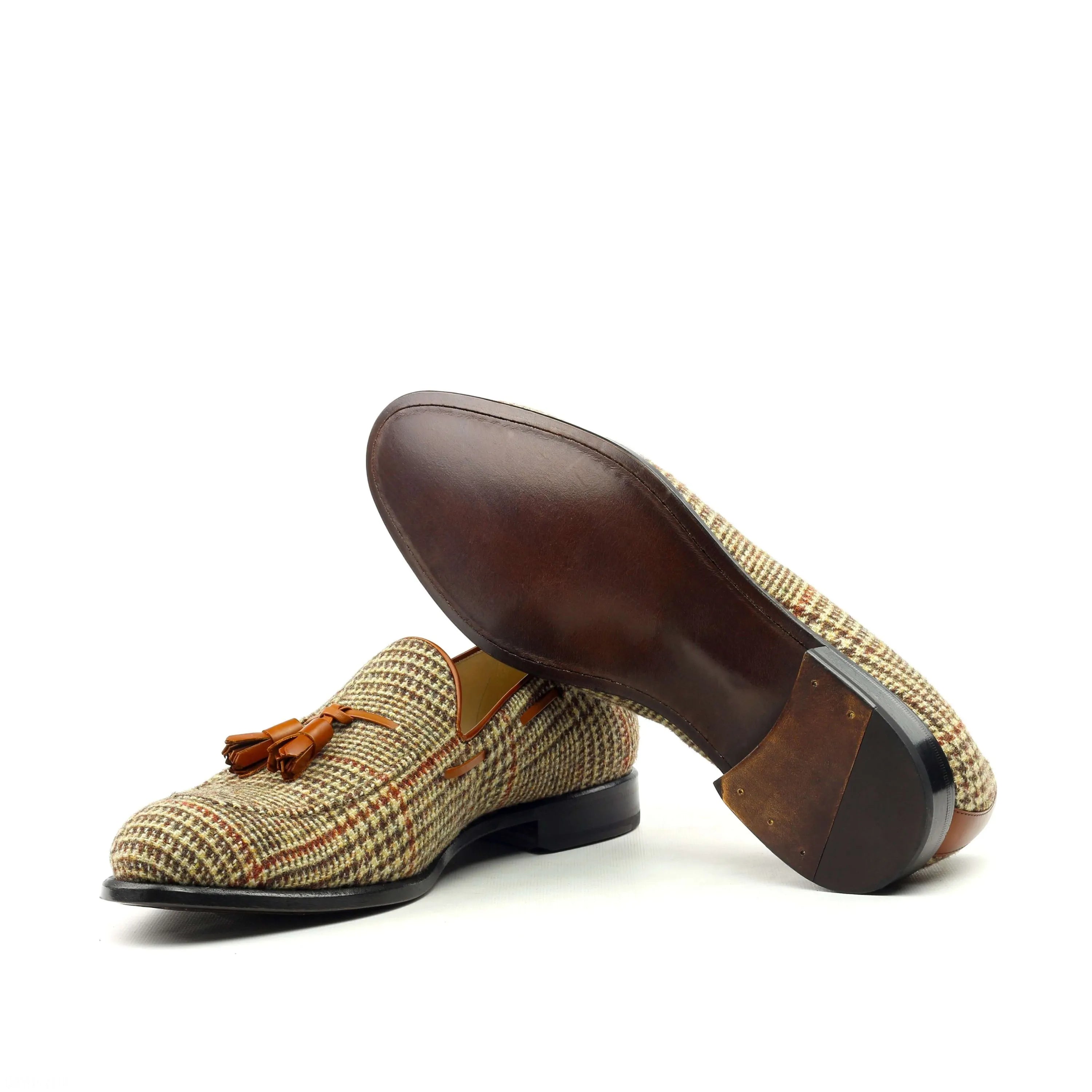Tweed tassel Avidon Loafers showcasing sophisticated craftsmanship and style