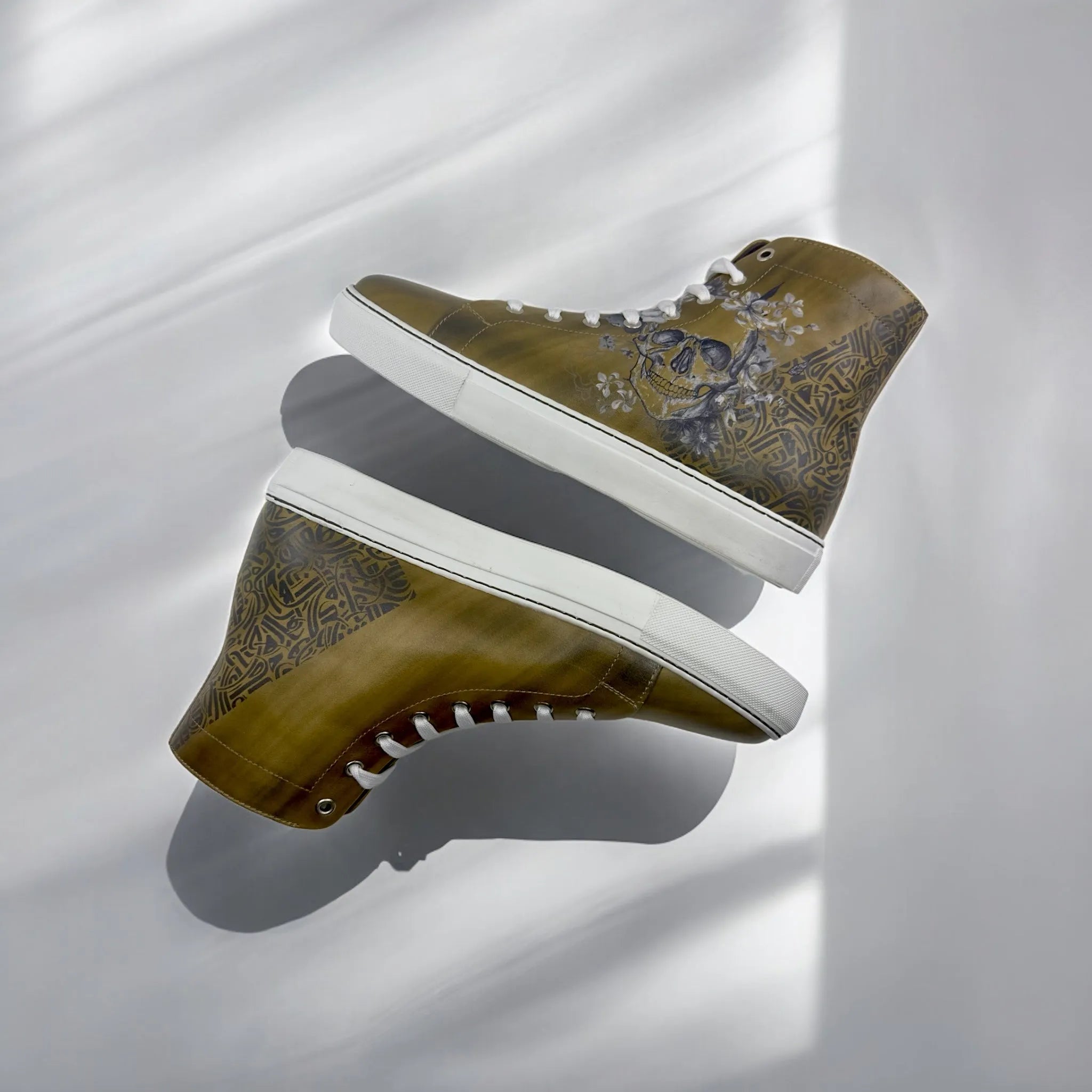 Olive green Awake Americana High Top Sneakers II, a stylish sneaker boot option