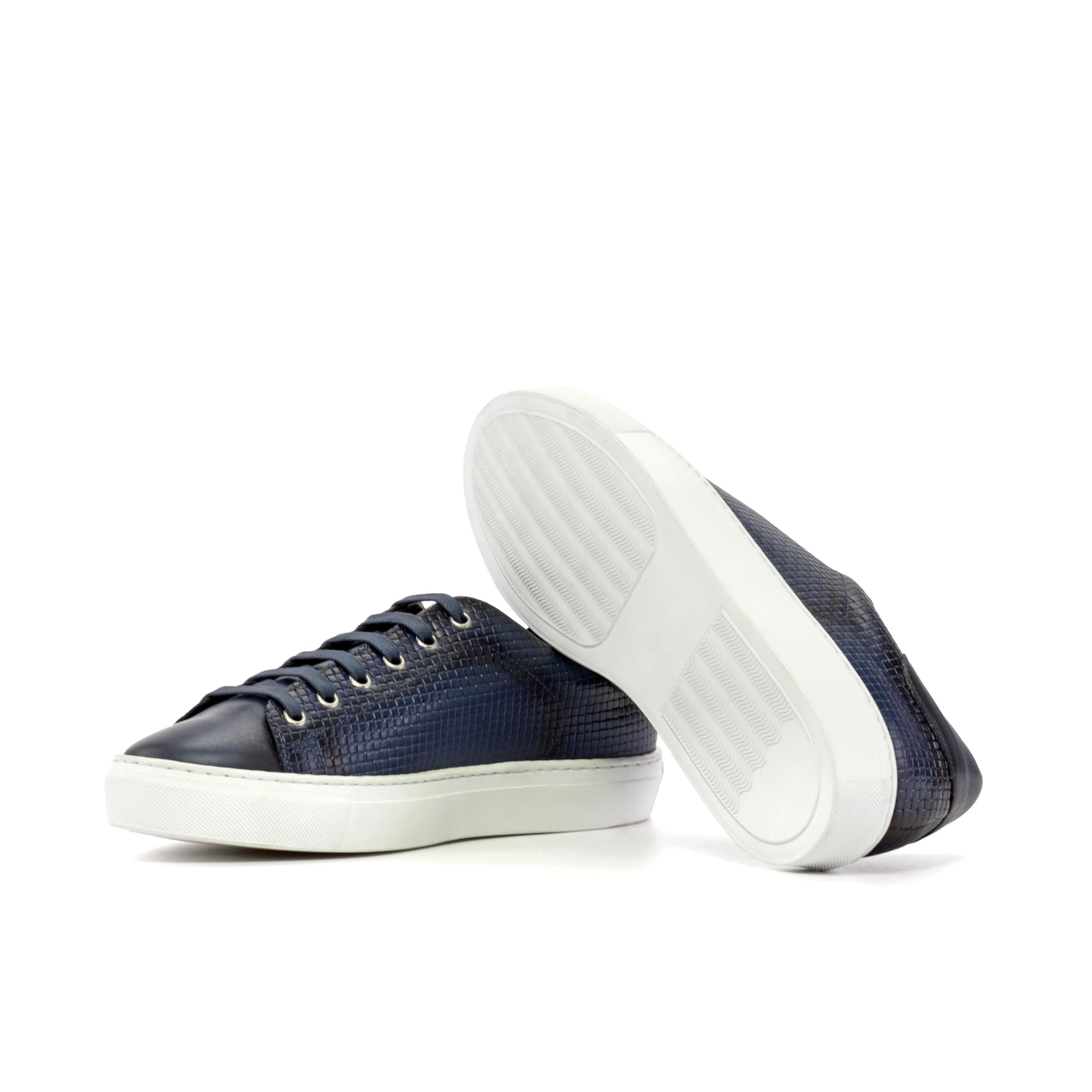 Pair of blue leather sneakers from the Capafour Trainer Sneaker II collection