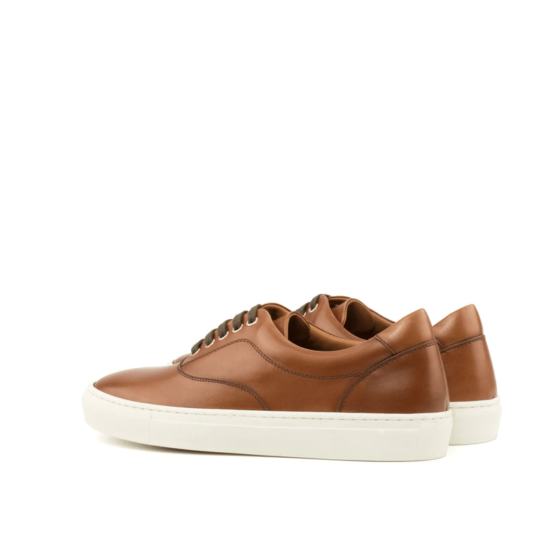 Brown leather Cassian Top Sider Sneaker II, a luxury bespoke shoe for men
