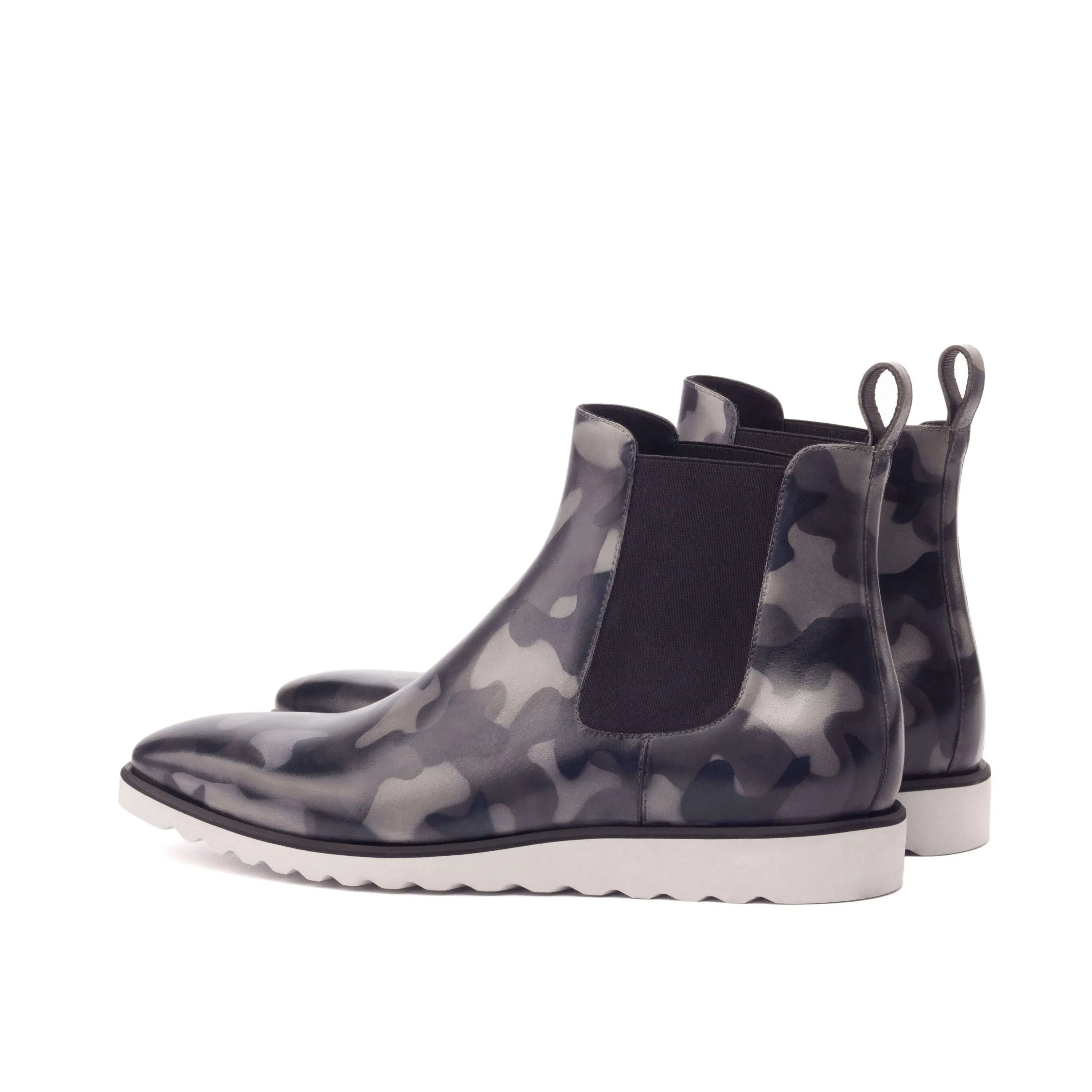 Camouflage Chelsea Boots from the Commando II Chelsea collection for luxury bespoke shoes