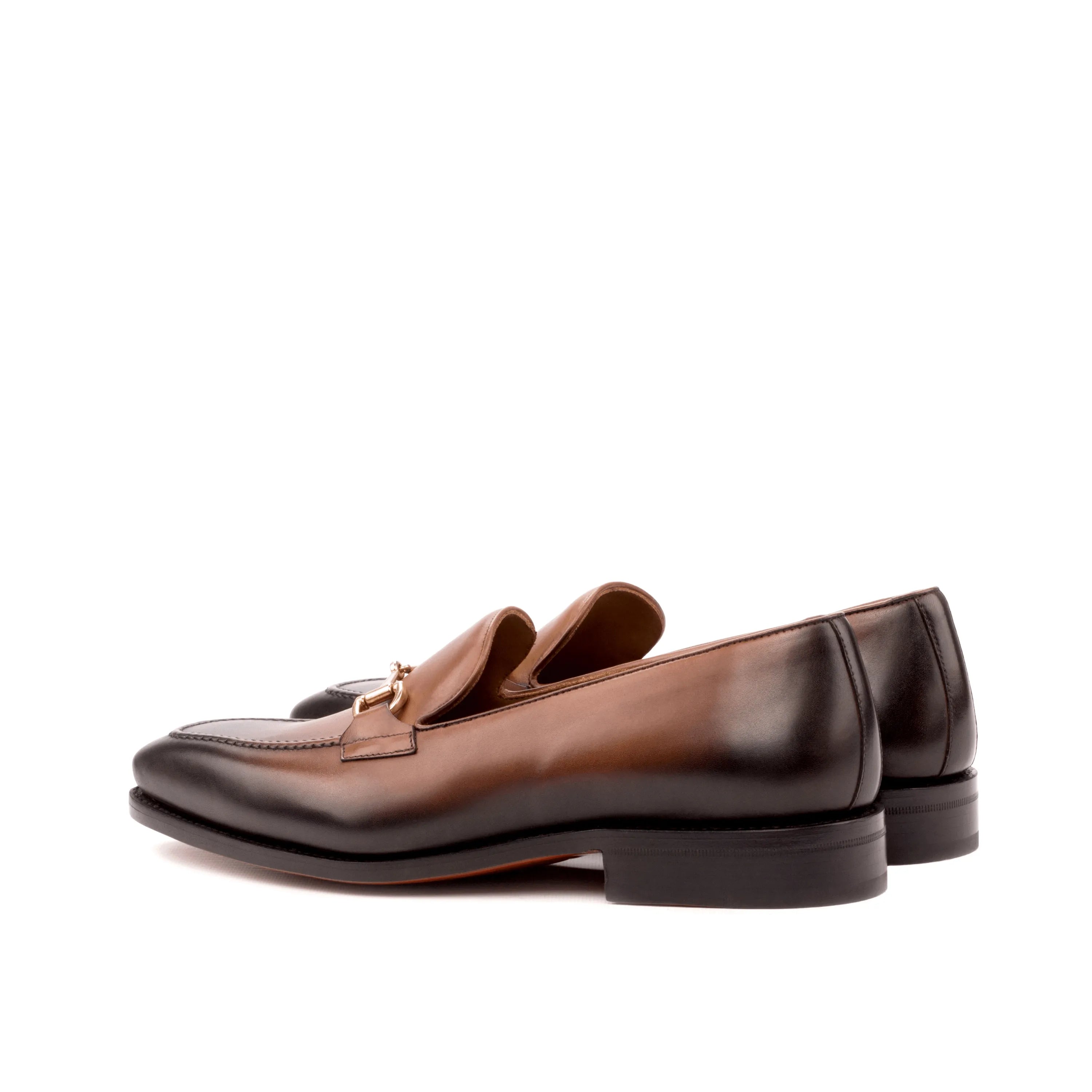 Brown leather loafers from Cruspos Loafers II, luxury bespoke shoes for men