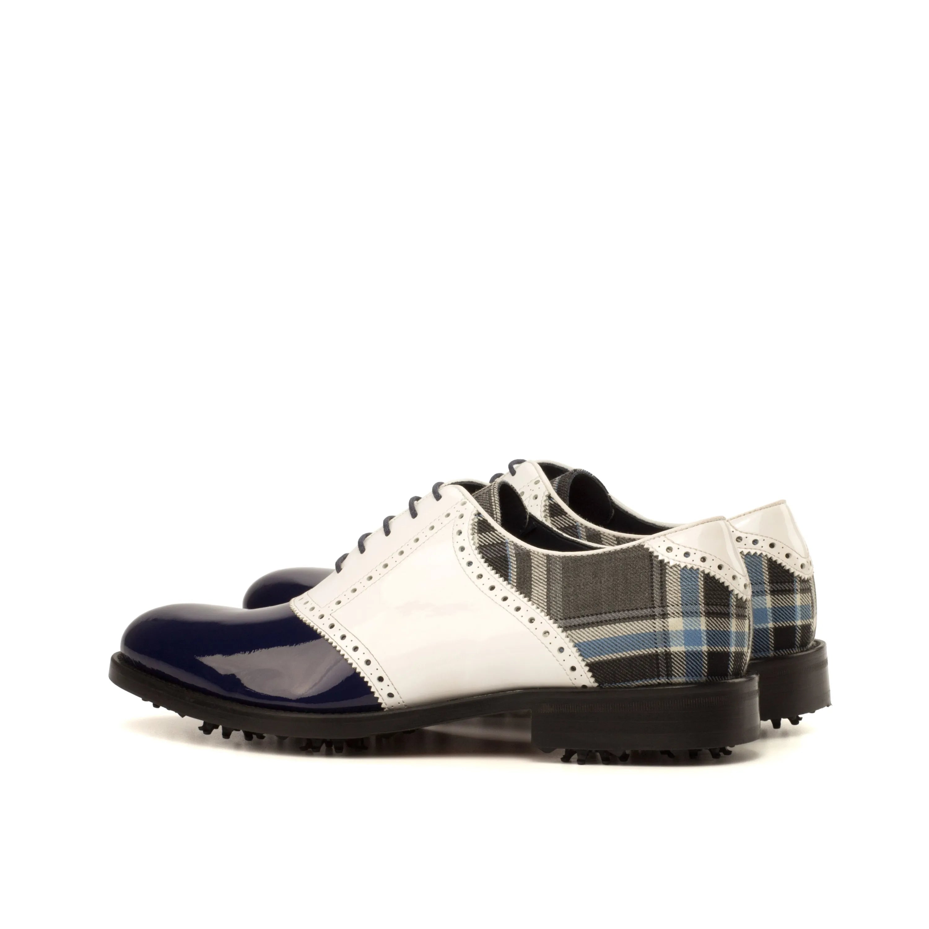Pair of Darius Saddle Golf Shoes designed for comfort and performance on the course